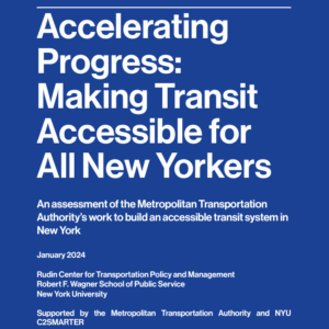 Accessible Transit report cover