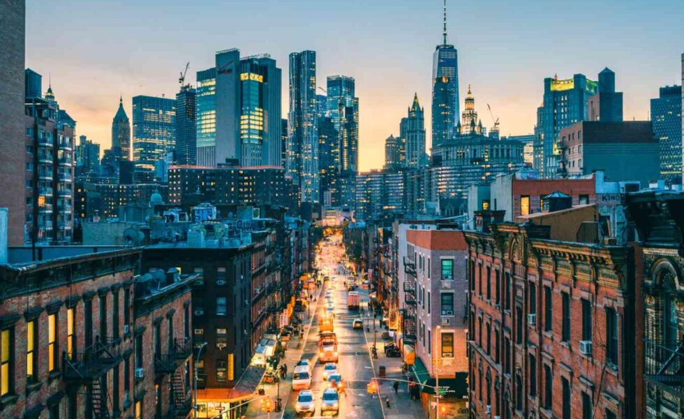 NYC in the evening