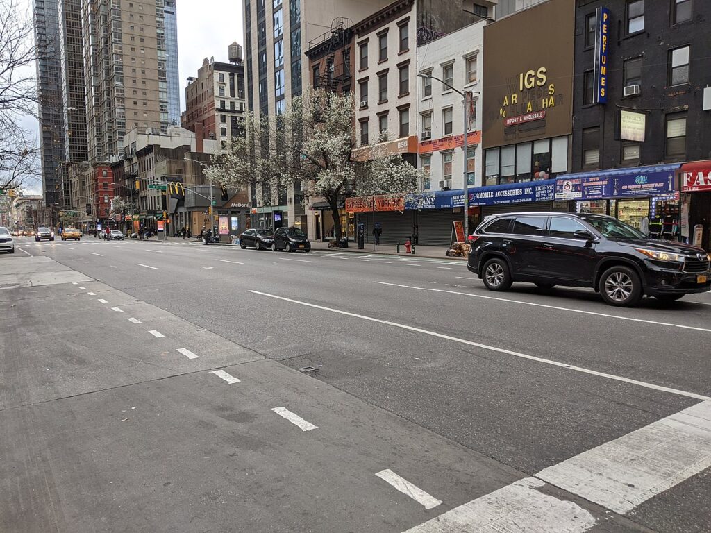 6th avenue with few cars