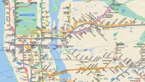NYC subway map