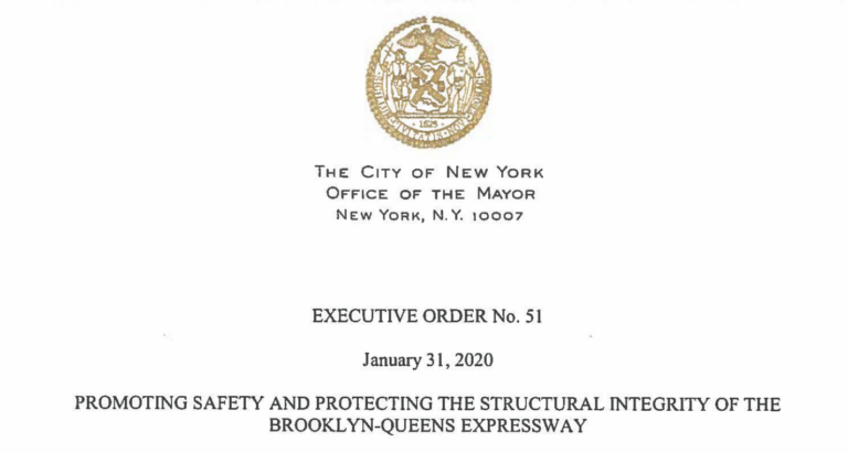 Photo of the executive order document