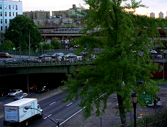 gif of BQE at dusk