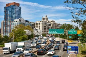 sunny day on the BQE