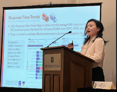 Jannie Gao presenting